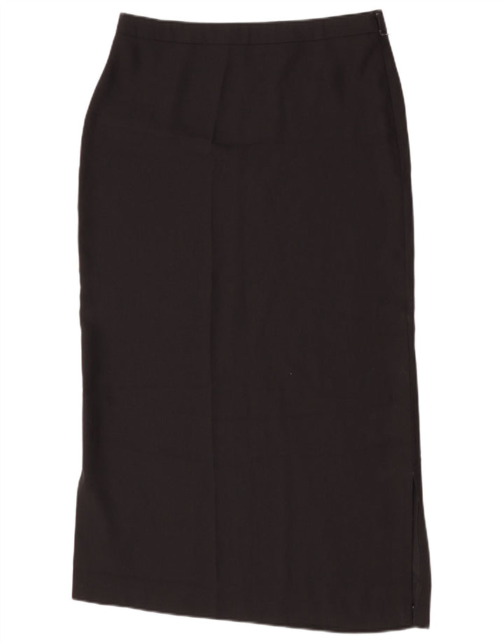 Falda Midi Vintage Mujer W30 Mediana Negra