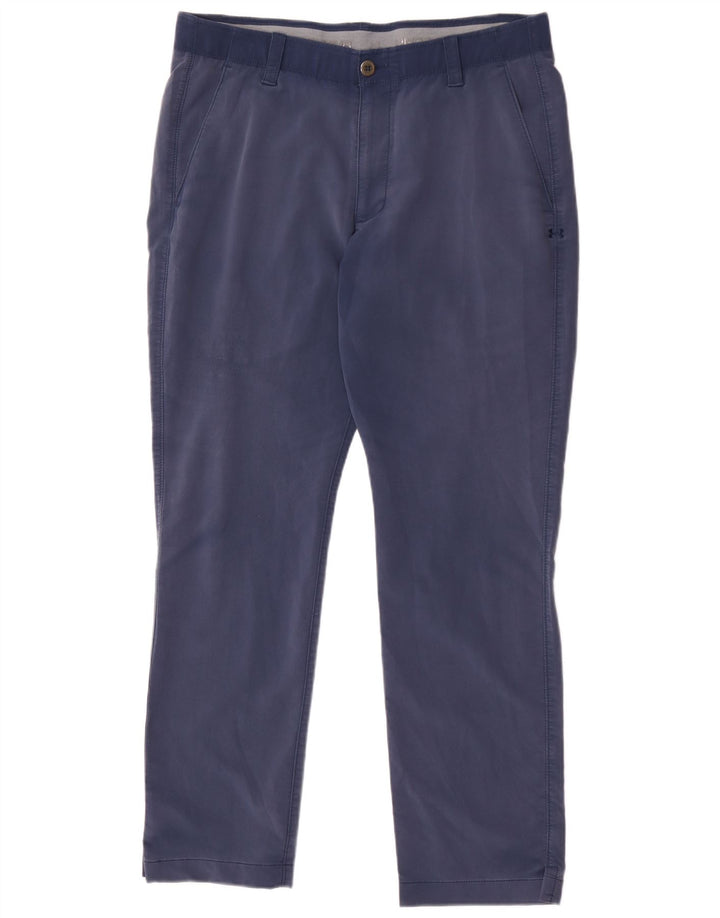 Under Armour Mens Straight Chino Trousers W36 L32 Blue
