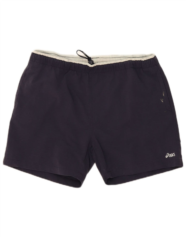 Asics Herre grafiske sportsshorts 2XL marineblå