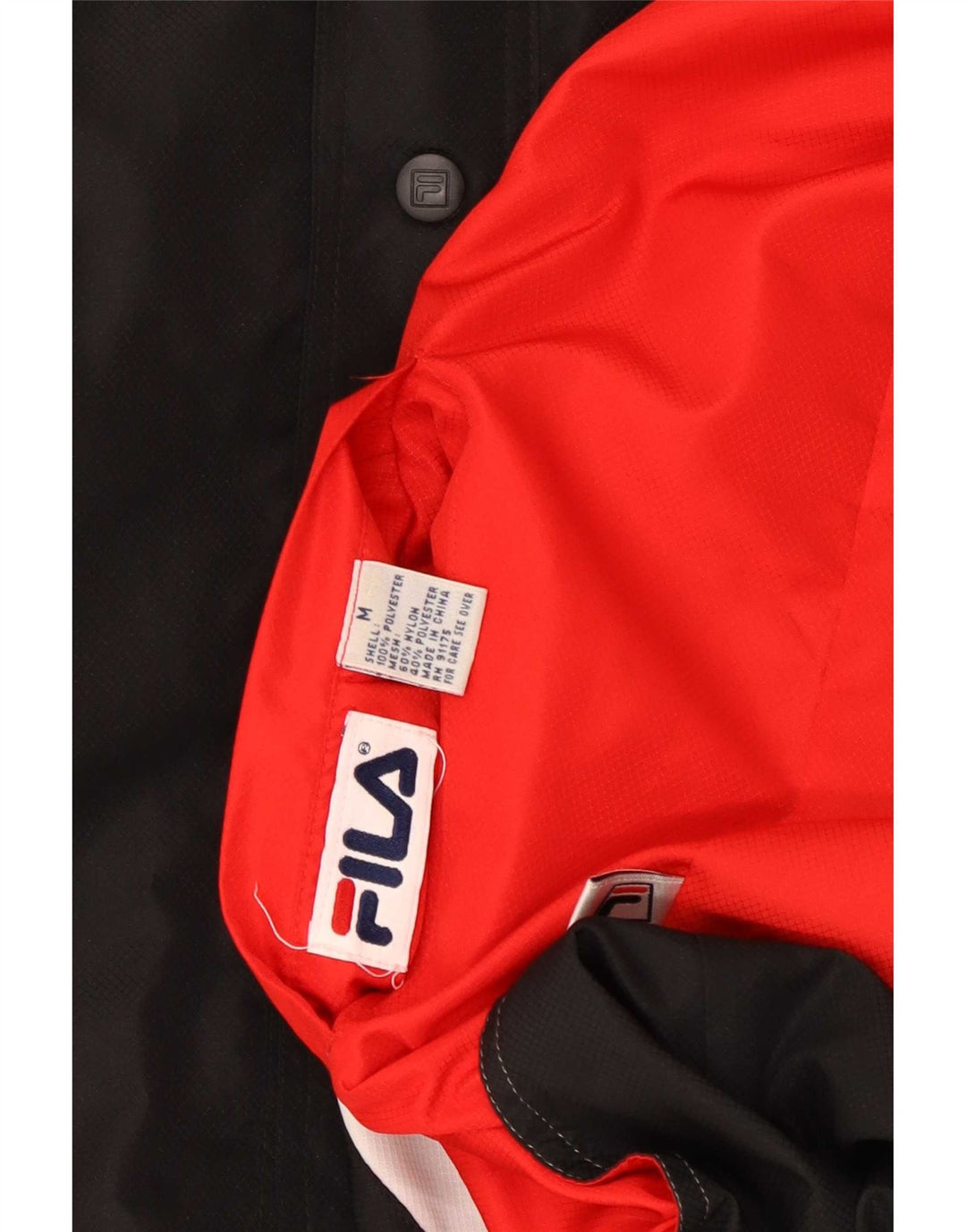 Fila Mens Graphic megfordítható tréningruha felső kabát közepes piros színben