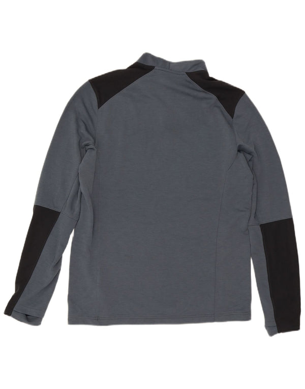 Under Armour Mens Cold Gear Pullover Tracksuit Top Large Grey Colourblock