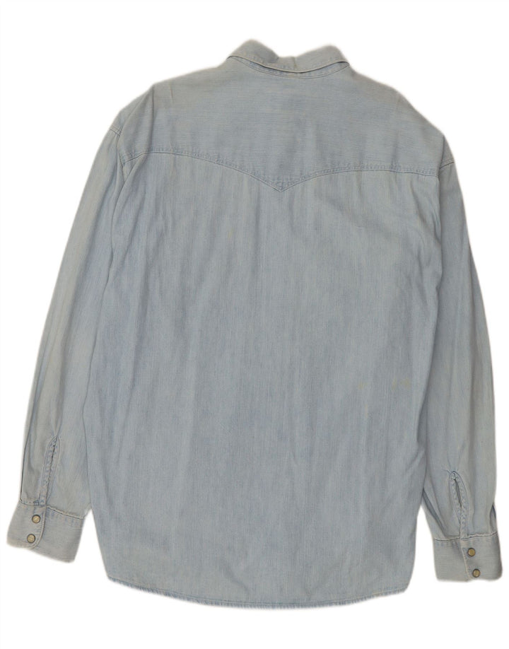 Uniform Mens Denim Shirt XL Blue Cotton