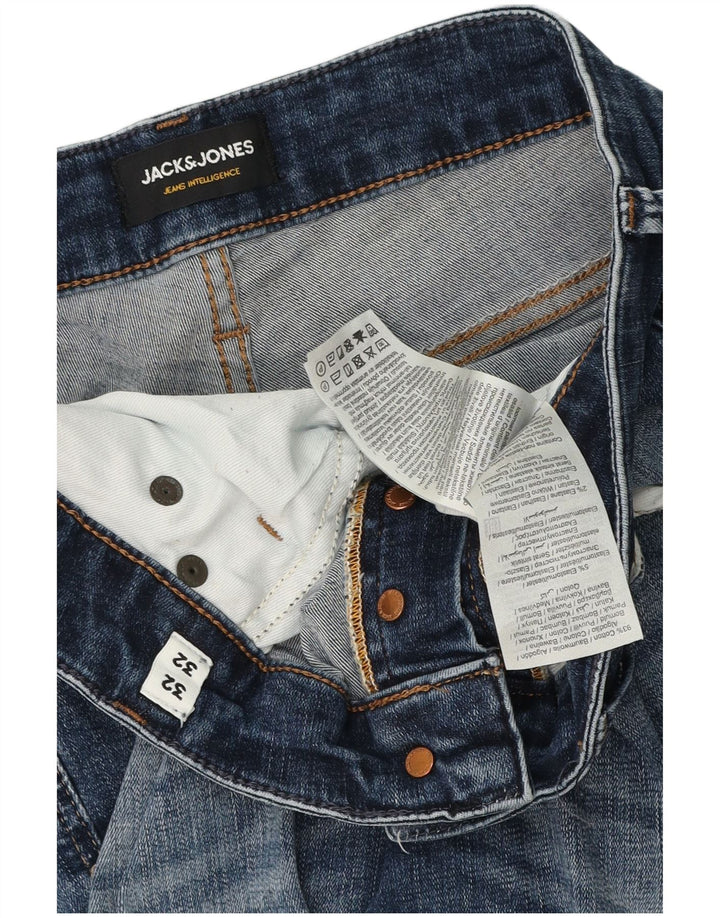 Jack & Jones Mens Slim Jeans W32 L29 Blue Cotton
