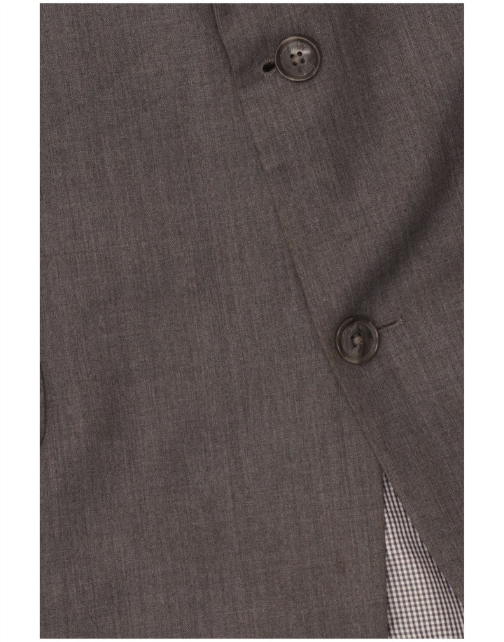 Giacca blazer da uomo a 2 bottoni Tommy Hilfiger UK 42 XL lana grigia