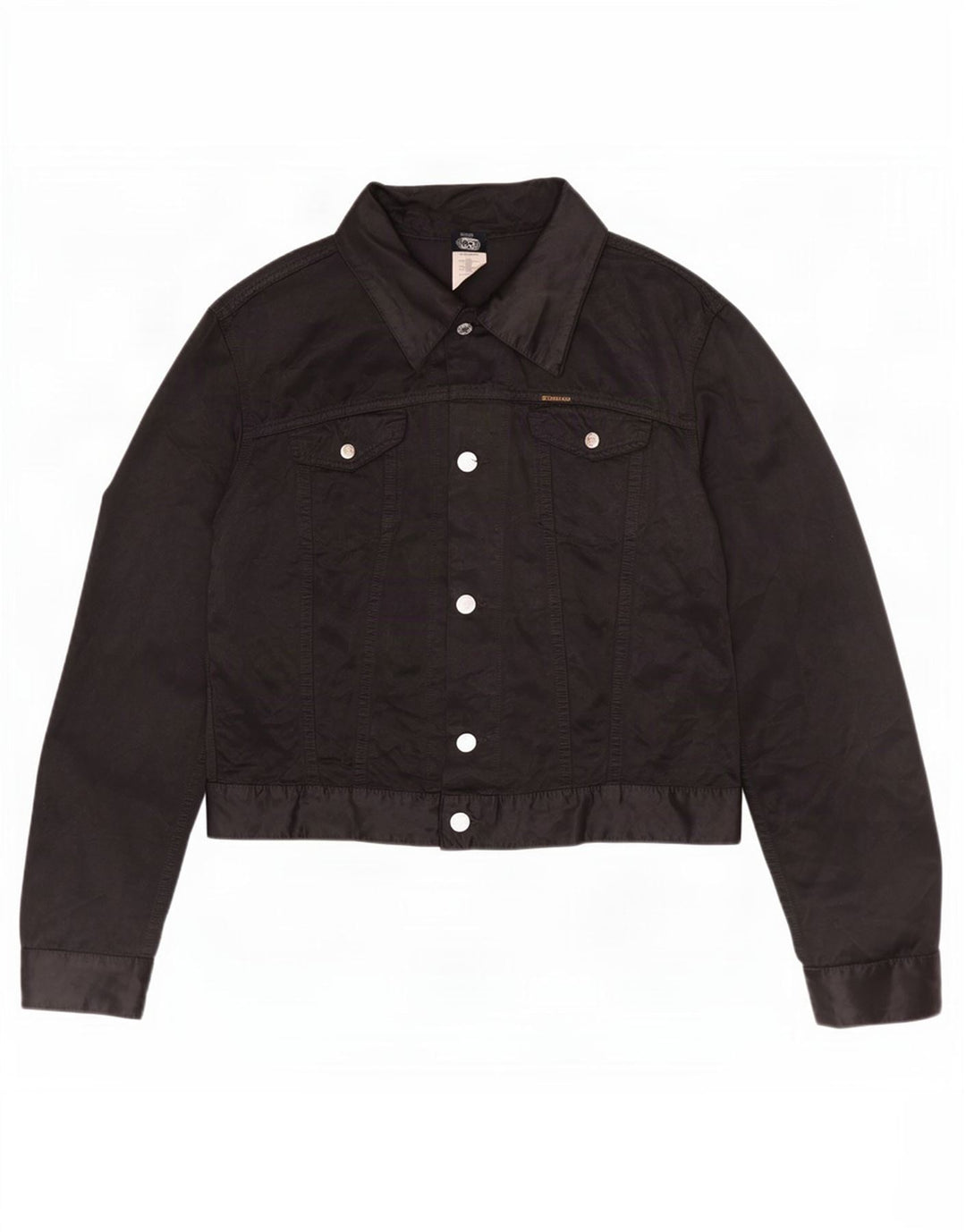 Diesel Womens Utility Jacket UK 18 XL Black Cotton