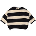 Zara Chemisier surdimensionné à manches 1/2 pour femme UK 12 Blanc moyen rayé
