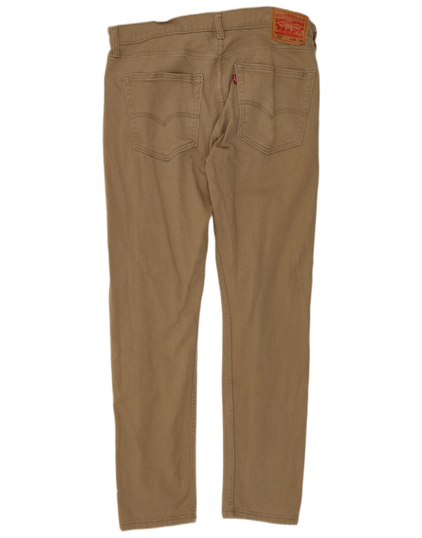Levi's Mens 512 Slim Tapered Casual Παντελόνι W36 L34 Μπεζ βαμβακερό