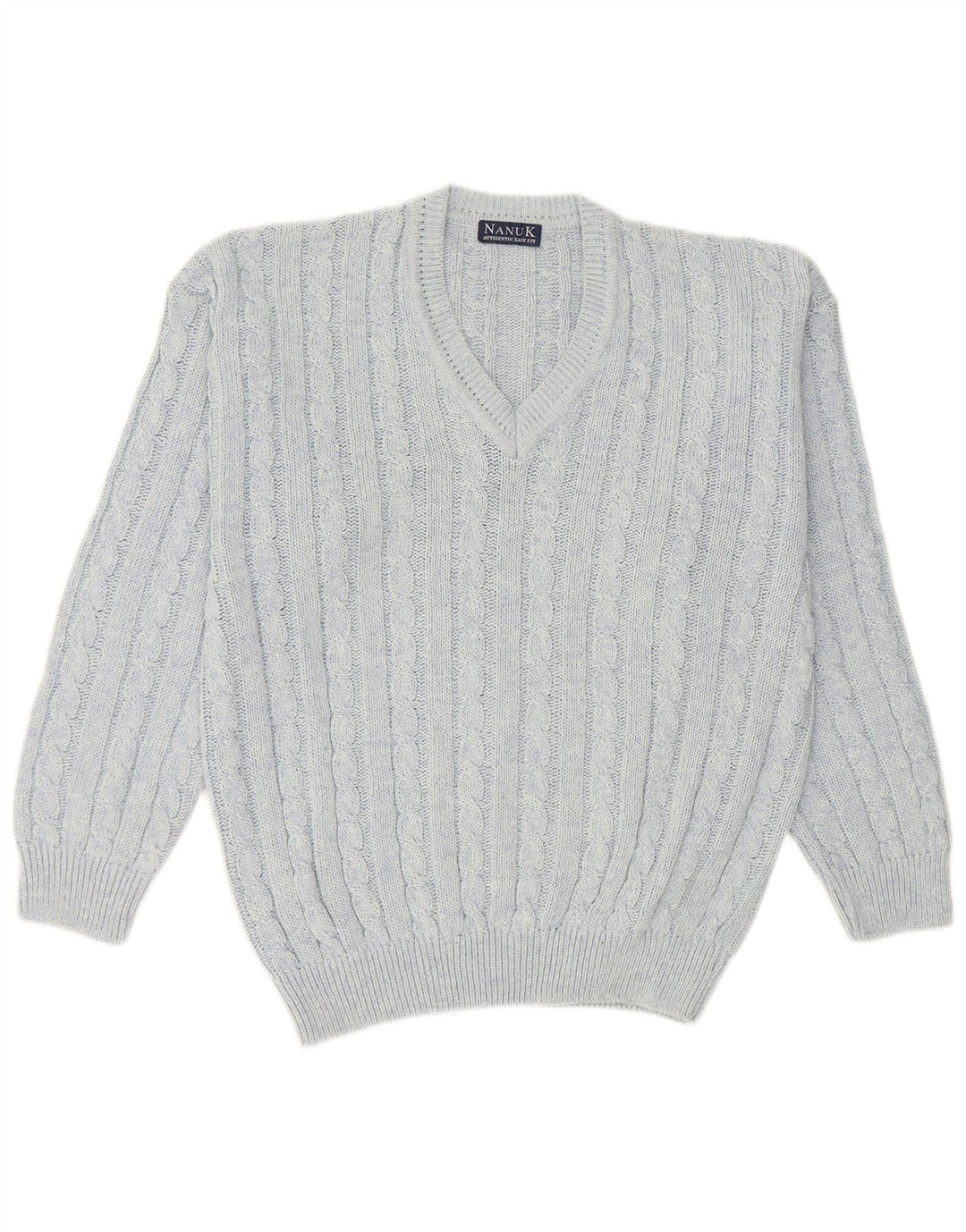Nanuk Pull Col V Homme Bleu Moyen Coton