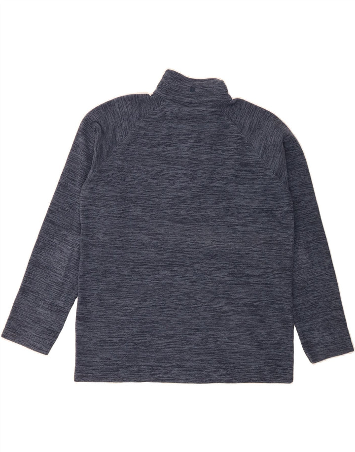 MOUNTAIN WAREHOUSE Mens Zip Neck Fleece Jumper Large Navy Blue Polyester Vintage Mountain Warehouse and Second-Hand Mountain Warehouse from Messina Hembry 