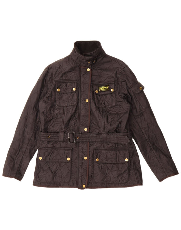 Женская стеганая куртка Barbour UK 14, большая черная