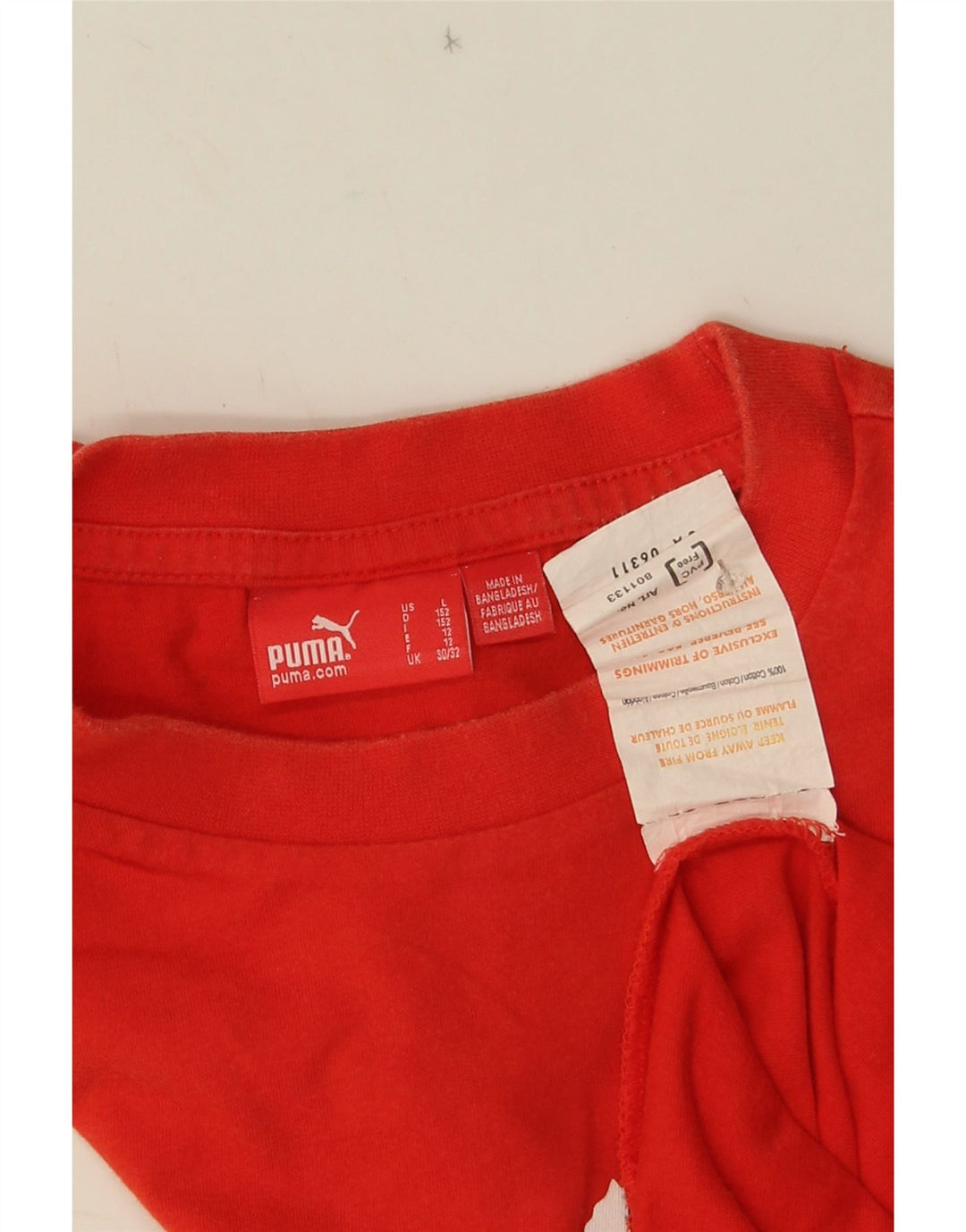 Puma Boys Graphic Vest Top 11-12 Years Red Cotton