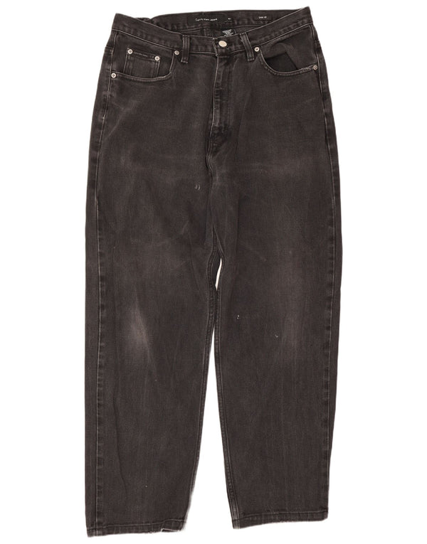 Jeans larghi da uomo Calvin Klein Easy Fit W34 L28 cotone nero