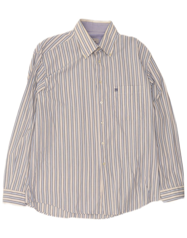 Camicia da uomo Renato Balestra taglia 44 17 1/2 XL a righe blu