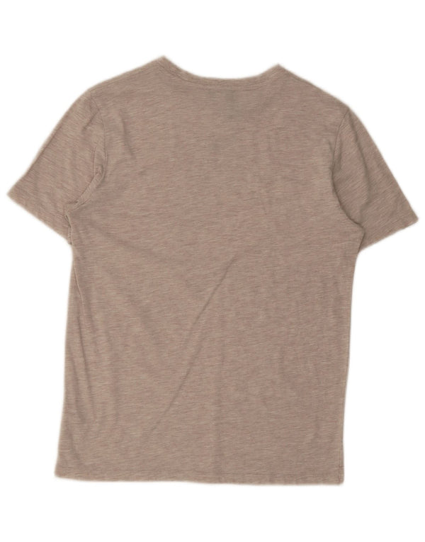 Γυναικείο T-Shirt Reiss Top UK 14 Medium Beige Flecked Cotton