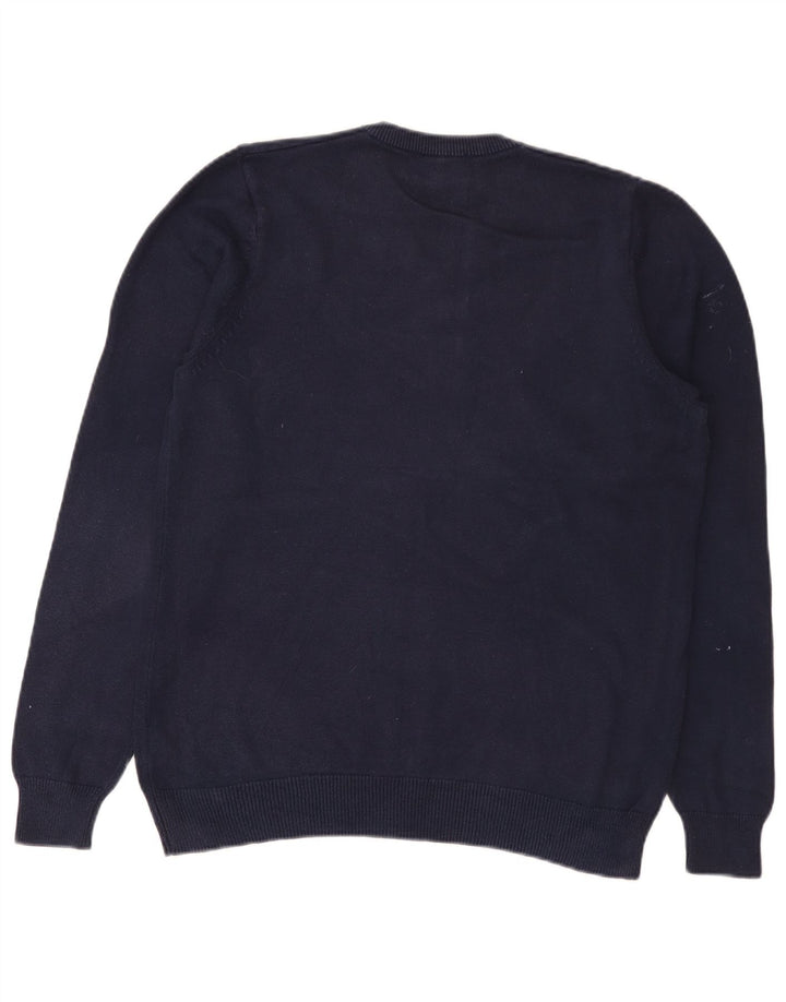 Marks & Spencer Herre V-hals sweater Medium marineblå bomuld