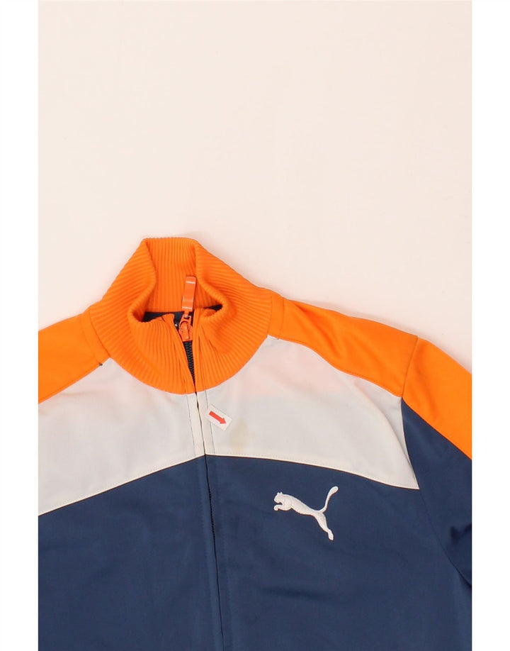 PUMA Boys Graphic Tracksuit Top Jacket 9-10 Years Medium  Navy Blue Vintage Puma and Second-Hand Puma from Messina Hembry 