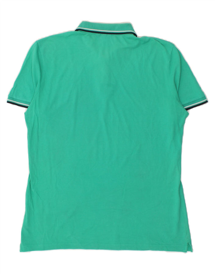 DIADORA Mens Polo Shirt 2XL Green Cotton Vintage Diadora and Second-Hand Diadora from Messina Hembry 