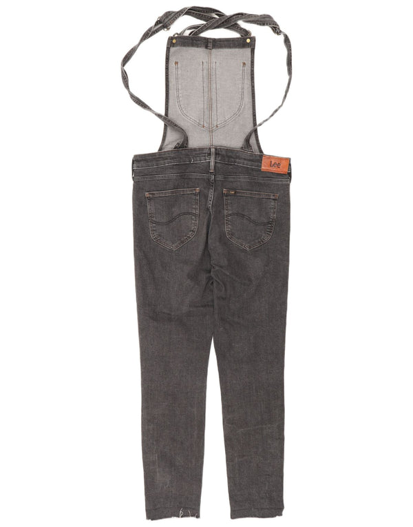 Lee Womens Bib Dungarees Skinny Jeans Medium W30 L28 Γκρι βαμβακερό