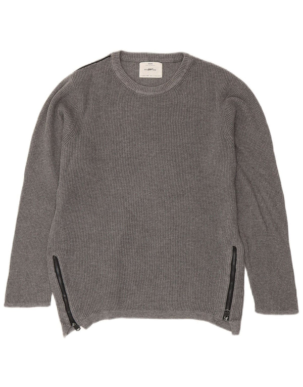 Πουλόβερ Zara Boys Crew Neck Jumper 9-10 Years Grey Cotton