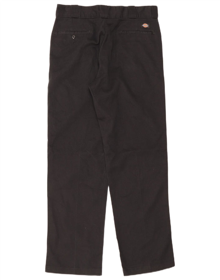 Dickies Mens Straight Chino Trousers W32 L32 Black