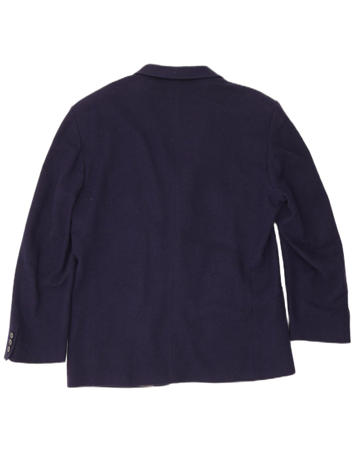 Giacca blazer da uomo a 3 bottoni Roccobarocco UK 40 Large Blu Navy