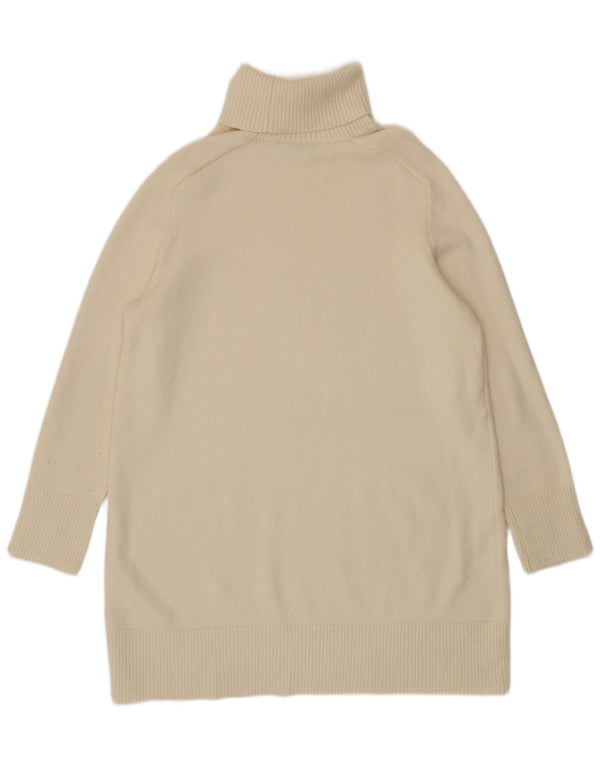 Pulover pentru femei cu gât rulat Zara UK 16 mare, bej, viscoză