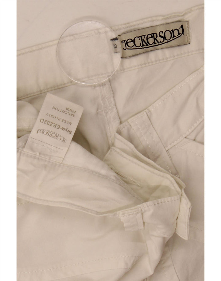 Jeckerson Womens Casual Shorts W30 Medium White Cotton