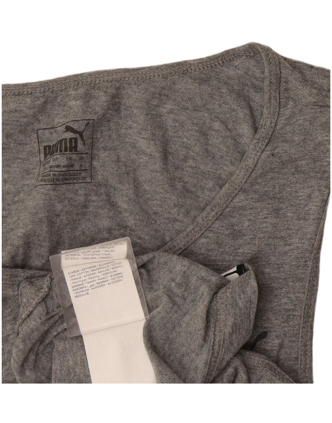 Vestă grafică pentru bărbați Puma, mic, gri, bumbac color bloc