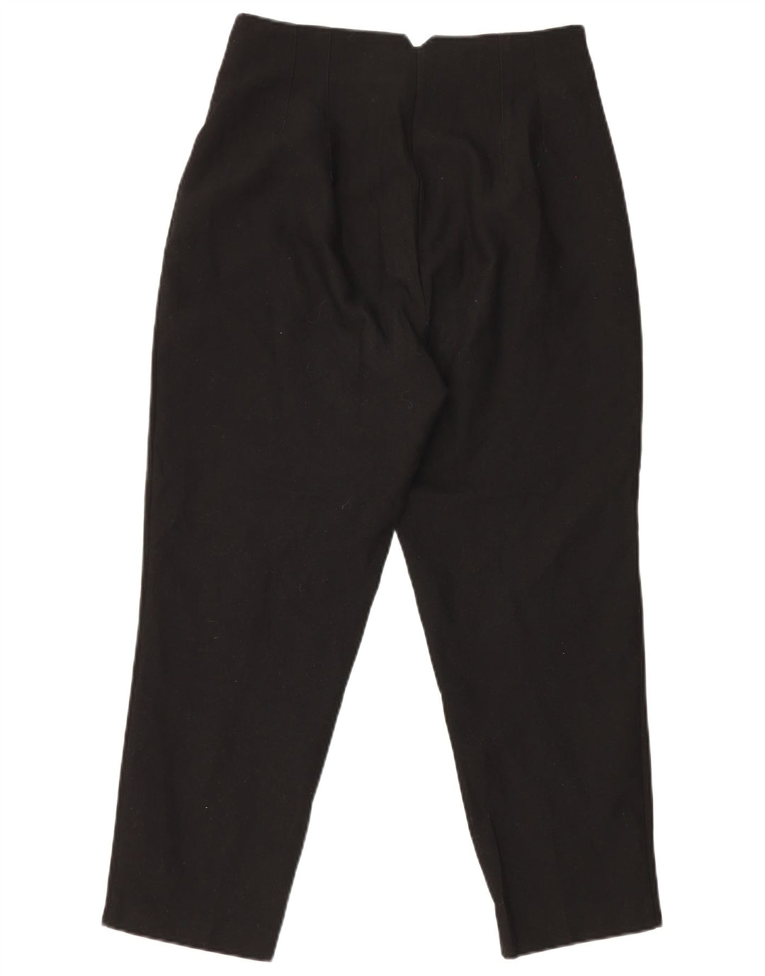 Zara Womens Tapered Suit Trousers Large W30 L27 Black Polyester