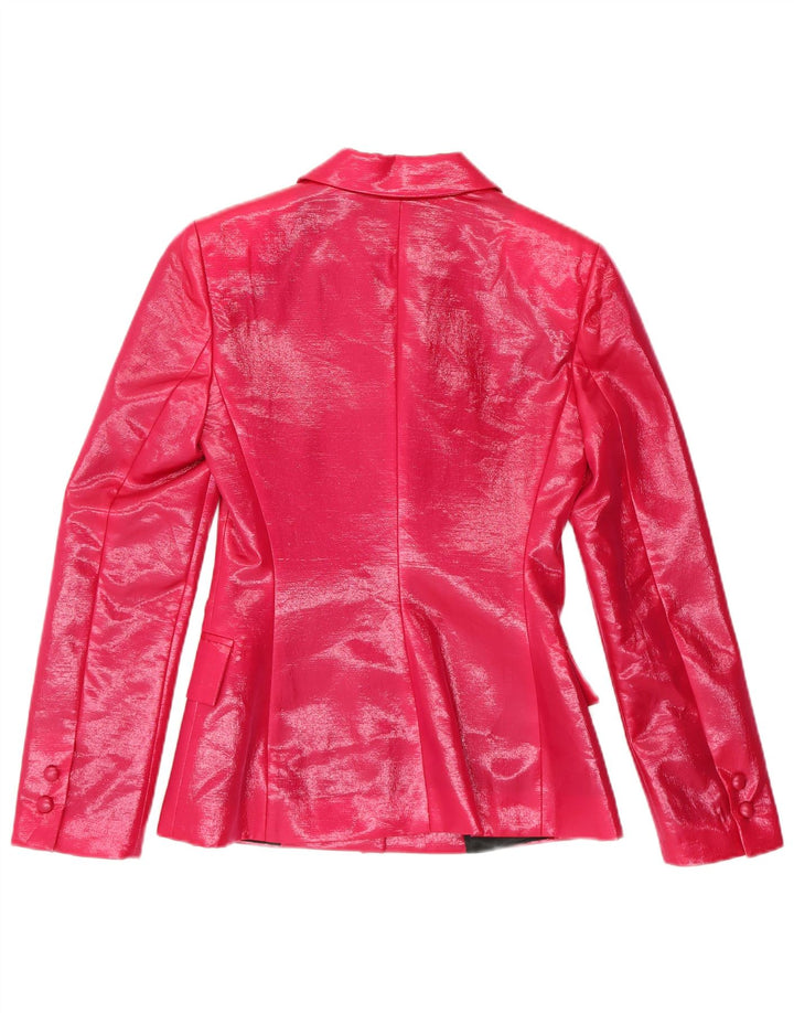 Vintage Womens 1 Button Blazer Jacket IT 42 Medium Pink