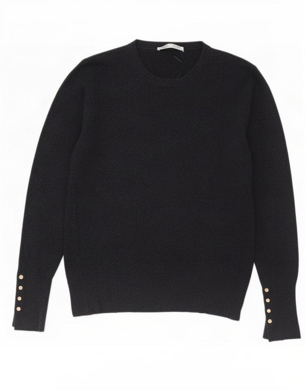 Pulover pentru damă Zara, cu gât turnut, UK 18 XL, gri viscoză