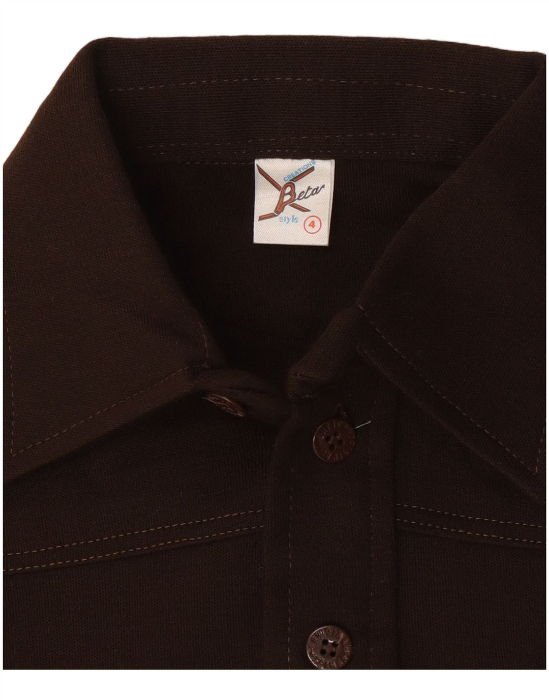 BETA Dame Pullover Shirt US 4 Lille Brun