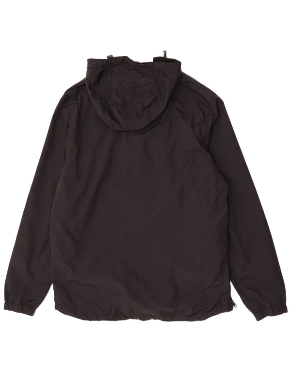 Giacca anorak con cappuccio da uomo Lyle & Scott UK 40 Large in nylon nero