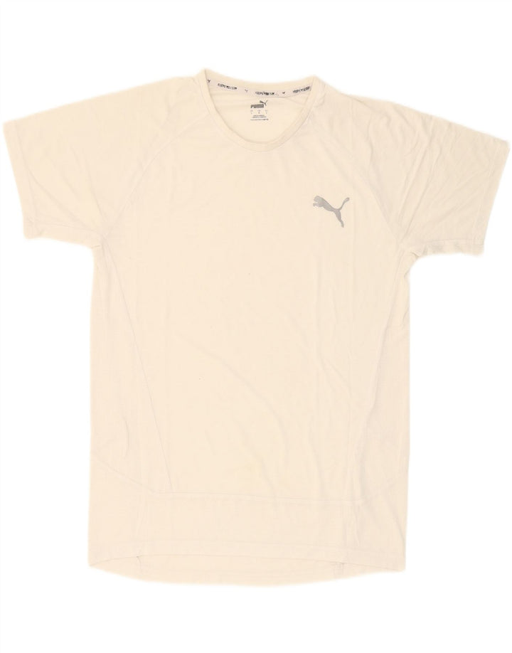 PUMA Mens T-Shirt Top Large White
