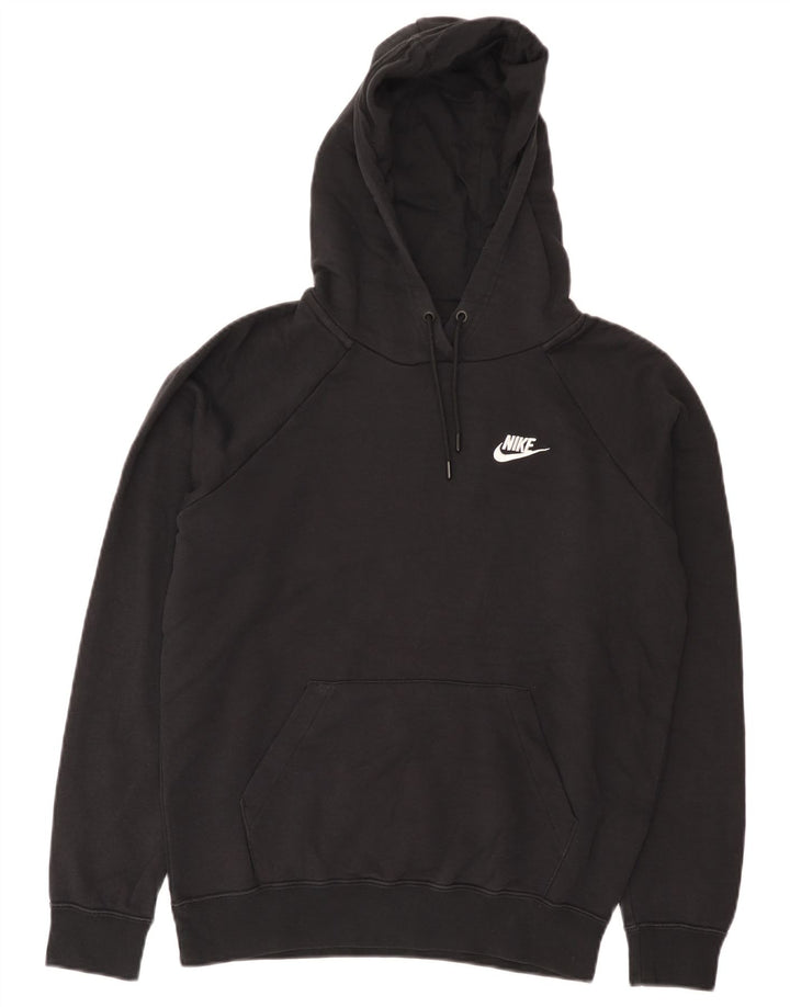 Nike Mens Hoodie Jumper Small Black Cotton
