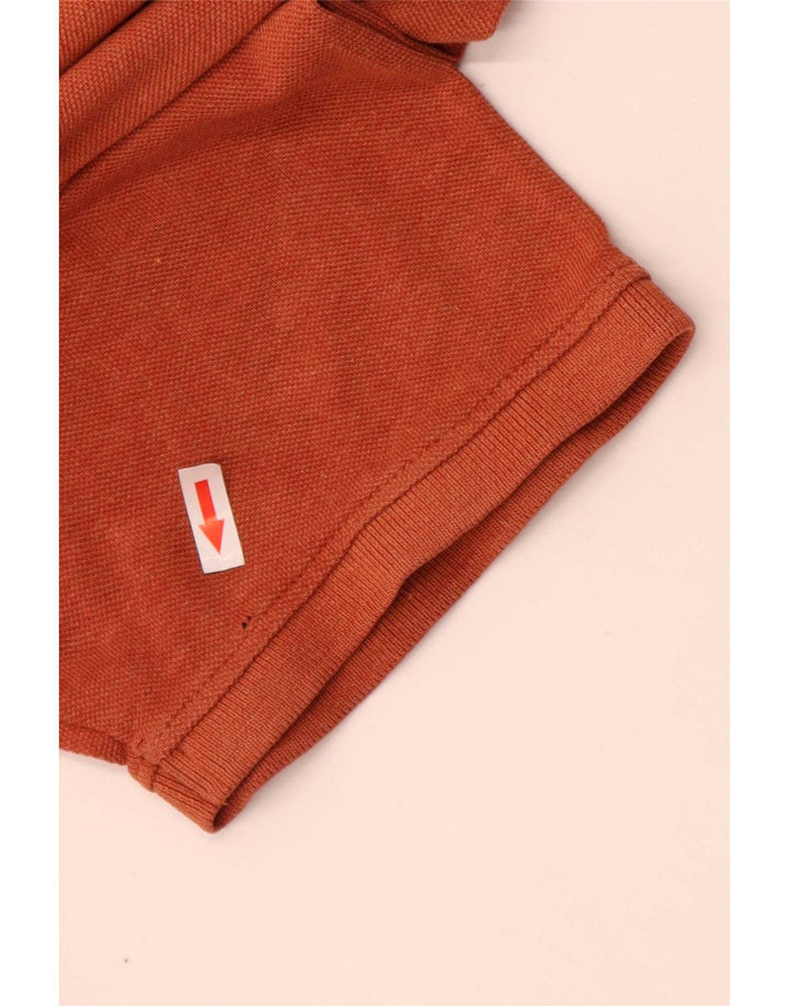 Camisa polo masculina Fat Face grande algodão laranja