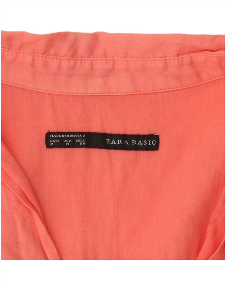 Женская блузка Zara Top UK 14, средний розовый