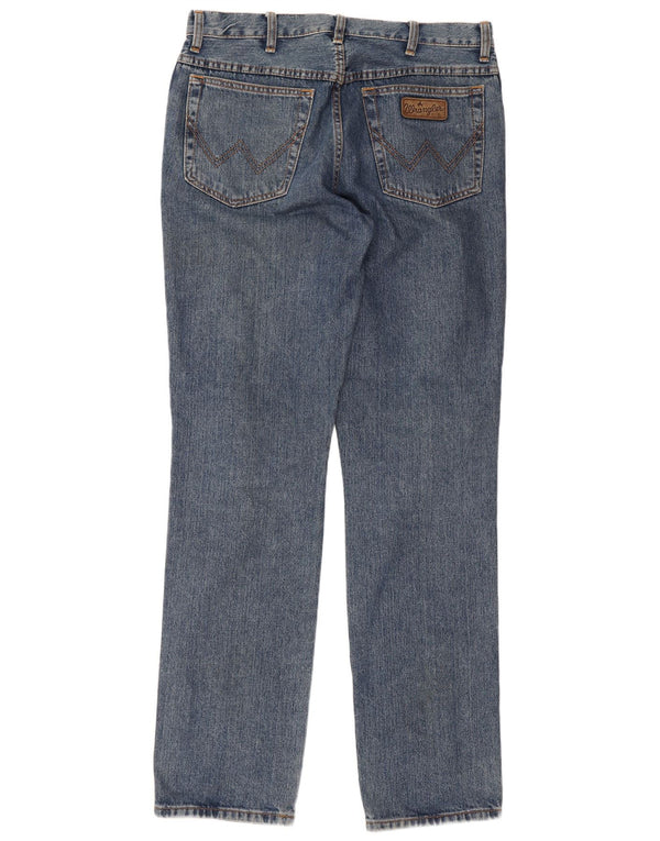 Jeans dritti da uomo Wrangler Texas W34 L34 cotone blu