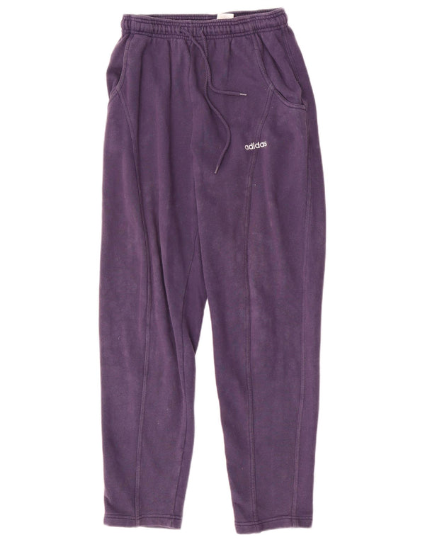 Adidas Pantalon de survêtement pour femme Joggers UK 10 Small Bleu marine Coton