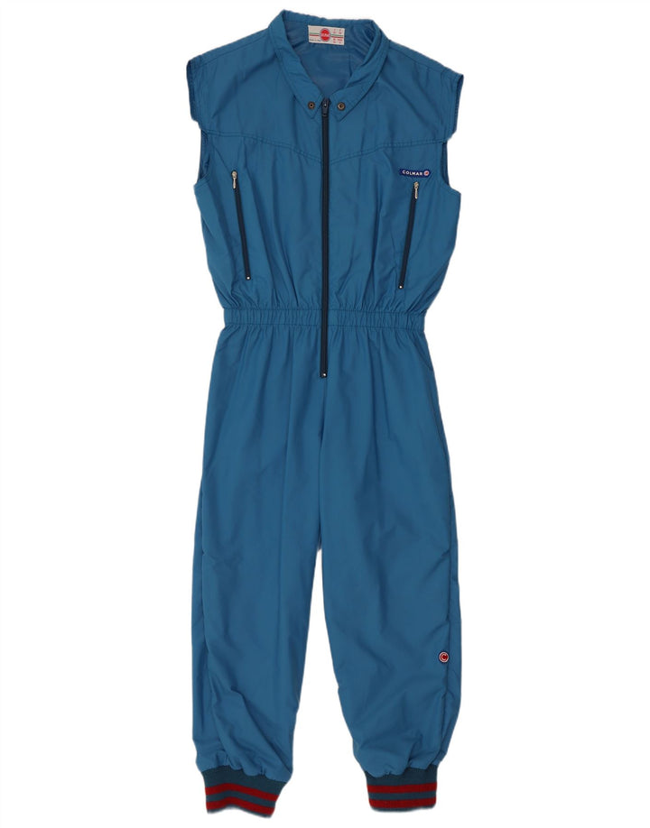 Colmar Womens Sleeveless Ski Jumpsuit IT 42 Small Blue Polyamide