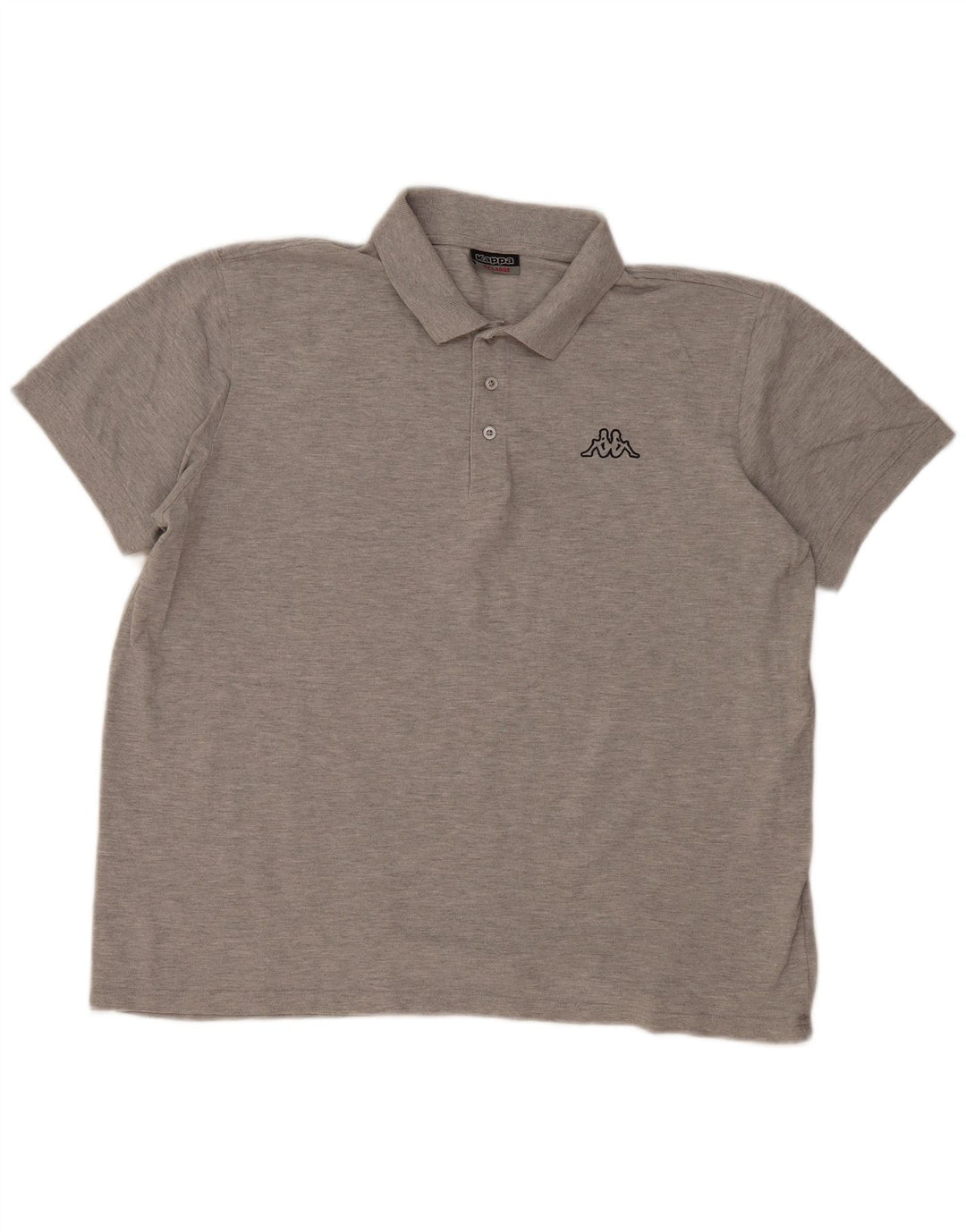 Kappa Mens Polo Shirt 2XL Grey Cotton