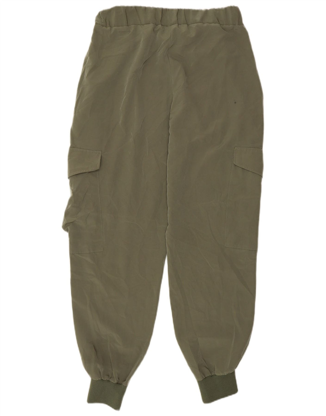 Zara Womens Joggers Cargo Trousers Small W28 L27 Khaki Polyester