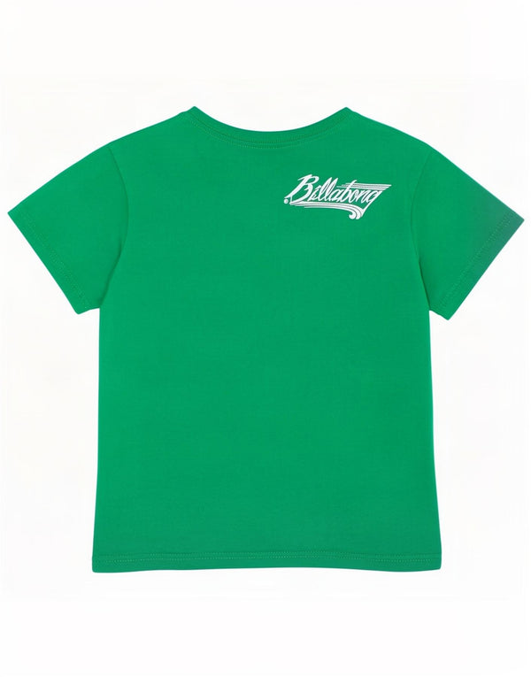 Billabong Boys Graphic T-Shirt Top 5-6 Years Green Cotton