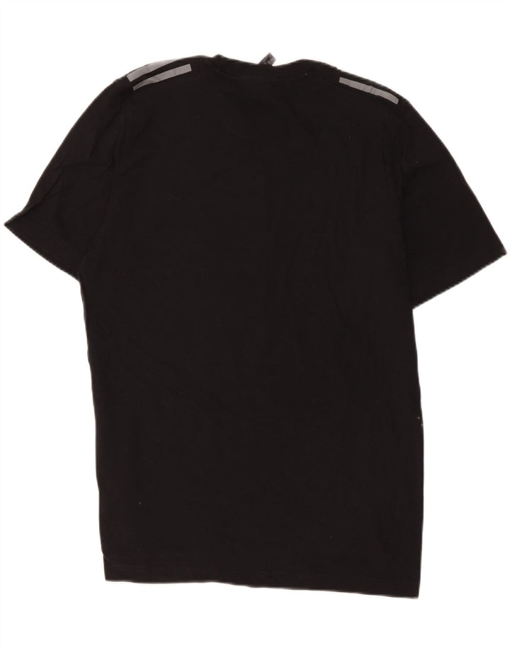 Adidas Herre T-Shirt Top Medium Sort Bomuld