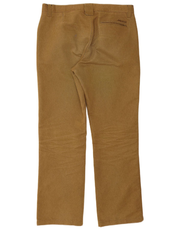 Pantaloni casual dritti da uomo Musto W36 L31 in cotone beige