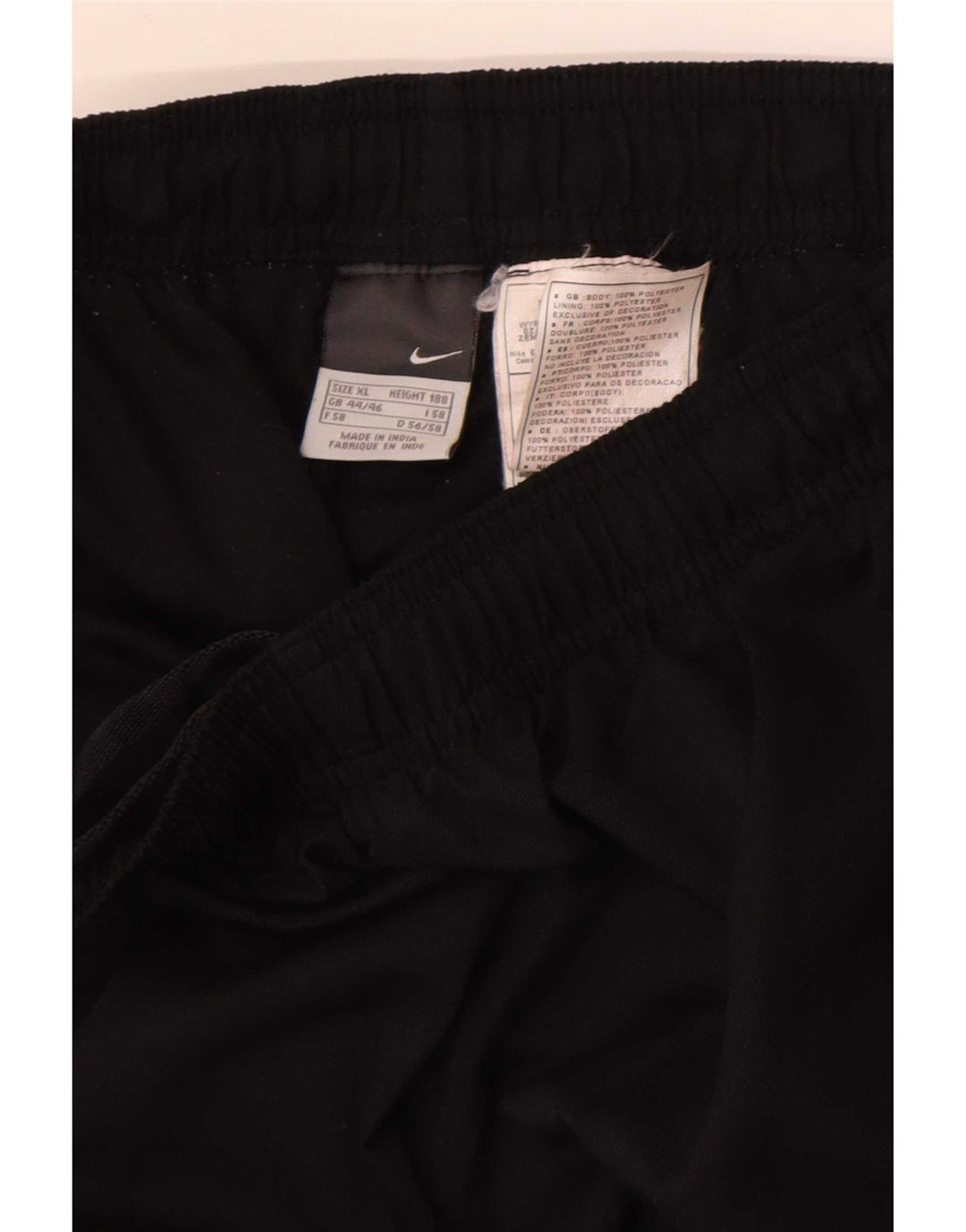 Nike Mens Graphic Windbreaker Trousers UK 44/46 XL Black Polyester