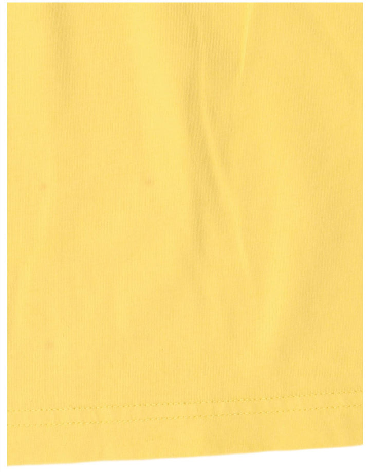 Adidas Mens Graphic T-Shirt Top Medium Yellow Cotton