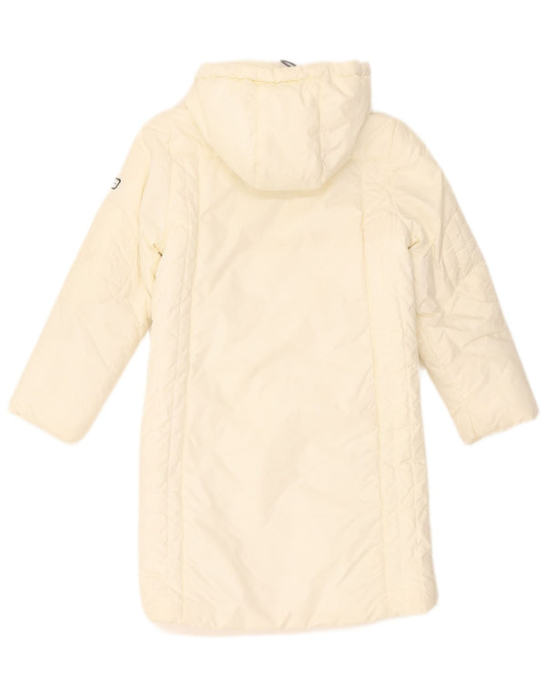 Champion Piger hættepolstret frakke 4-5 år XS Off White Polyamid