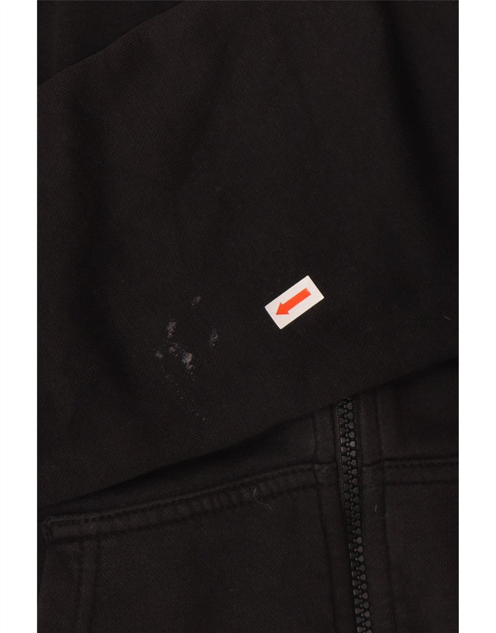 Nike Pull à capuche zippé pour homme Petit coton noir