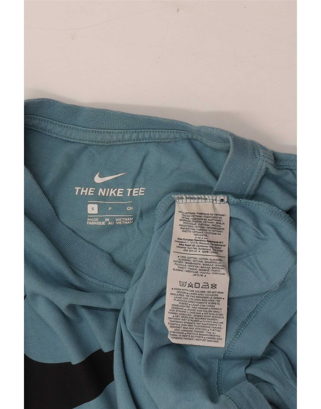 Nike grafisk t-shirt top til mænd, lille blå bomuld